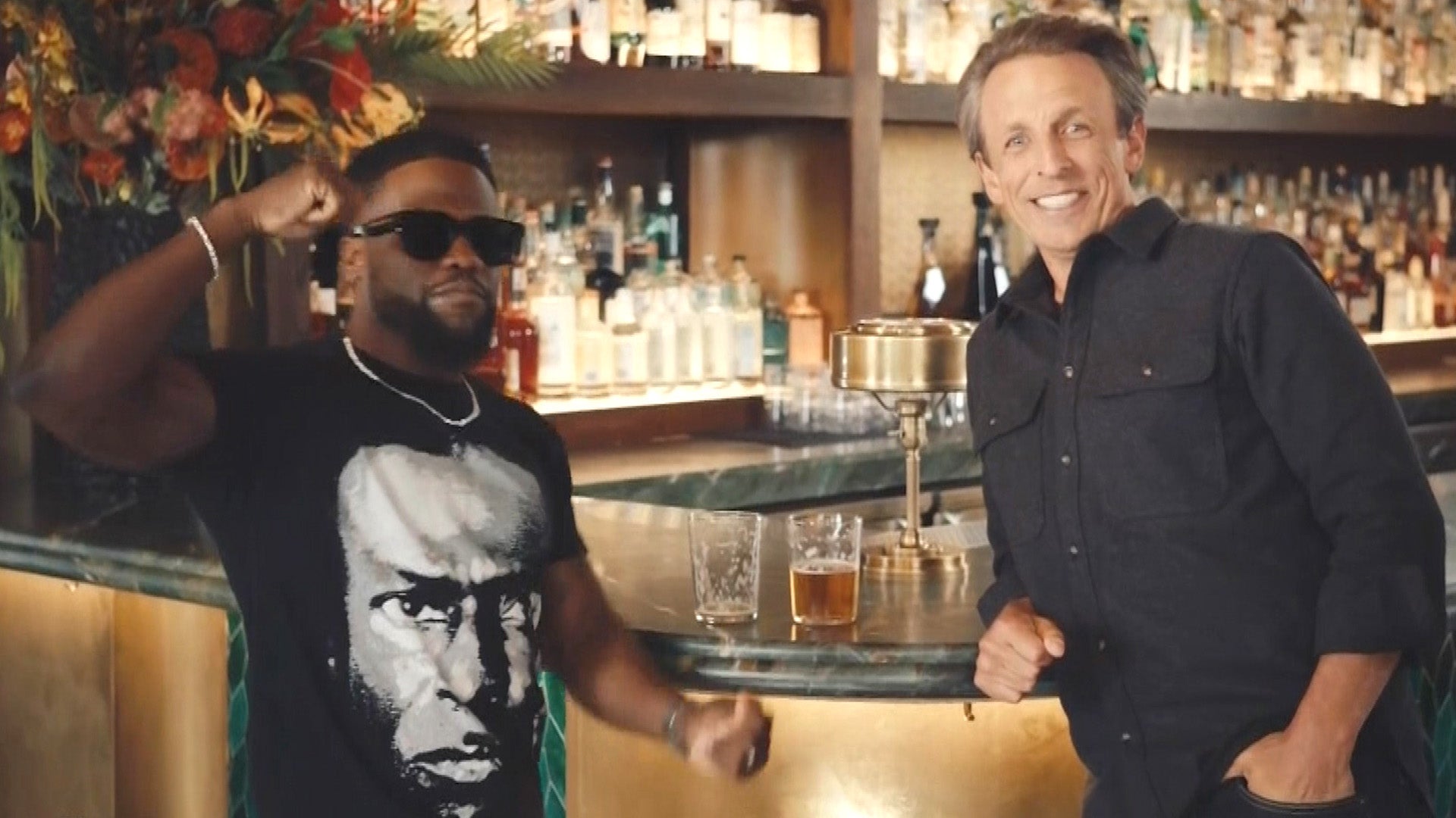 Watch Kevin Hart and Seth Meyers Go Day Drinking